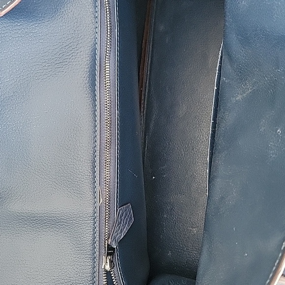 Top Grain Leather Birkin Inspired Handbag - Picture 9 of 12